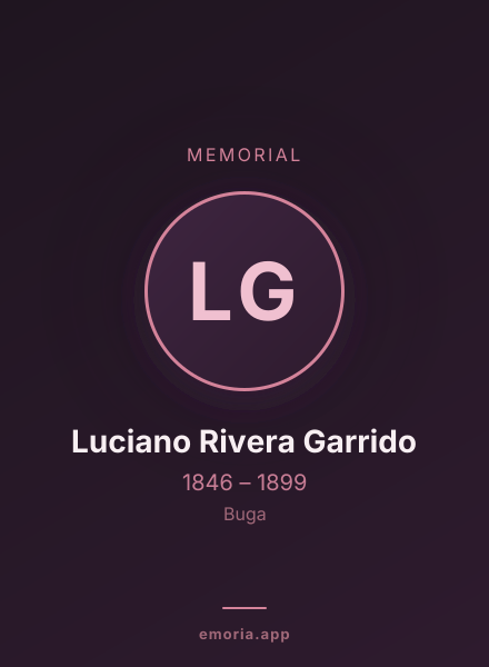 Memorial portrait of Luciano Rivera Garrido