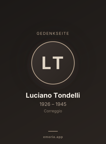 Gedenkportrait von Luciano Tondelli