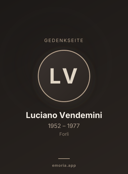 Gedenkportrait von Luciano Vendemini