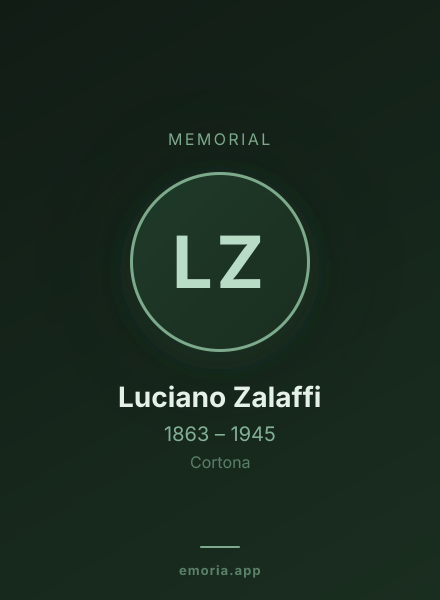 Memorial portrait of Luciano Zalaffi