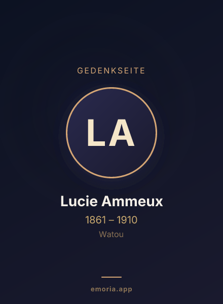 Gedenkportrait von Lucie Ammeux