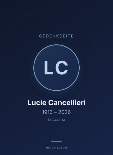 Gedenkportrait von Lucie Cancellieri