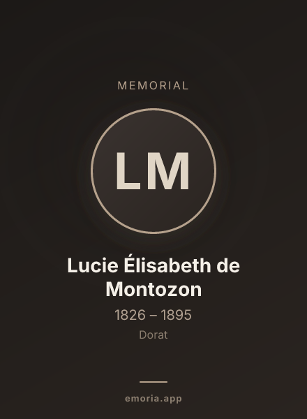 Memorial portrait of Lucie Élisabeth de Montozon