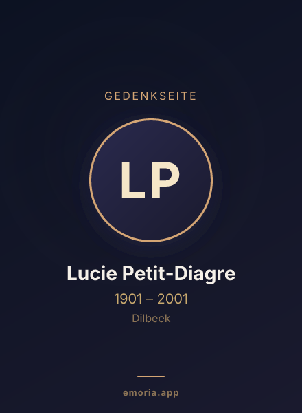 Gedenkportrait von Lucie Petit-Diagre