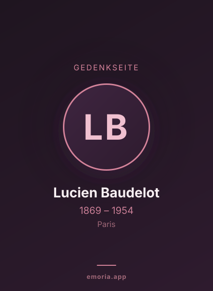 Gedenkportrait von Lucien Baudelot