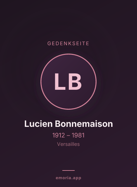 Gedenkportrait von Lucien Bonnemaison