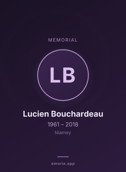 Memorial portrait of Lucien Bouchardeau