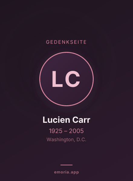 Gedenkportrait von Lucien Carr
