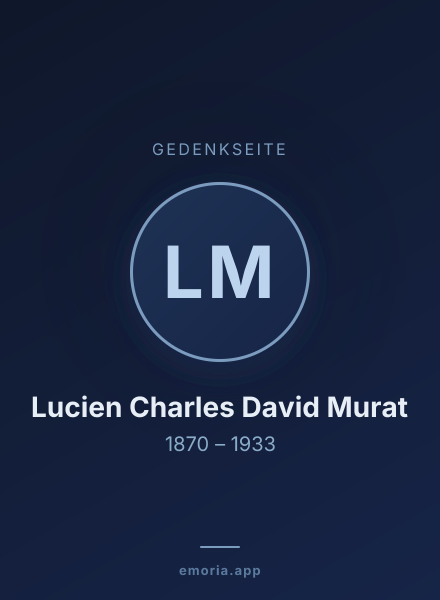 Gedenkportrait von Lucien Charles David Murat