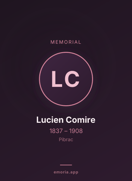 Memorial portrait of Lucien Comire