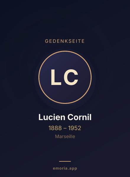 Gedenkportrait von Lucien Cornil