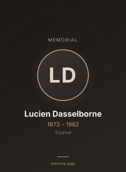 Memorial portrait of Lucien Dasselborne