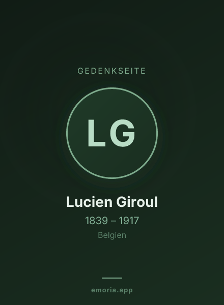 Gedenkportrait von Lucien Giroul