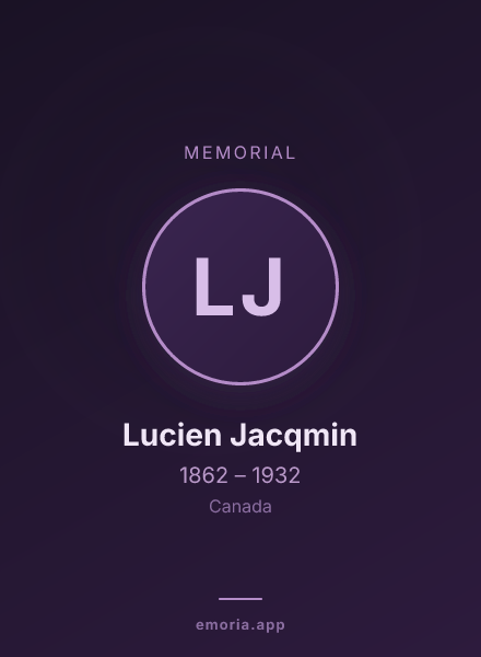 Memorial portrait of Lucien Jacqmin