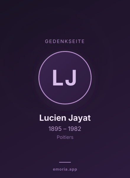 Gedenkportrait von Lucien Jayat