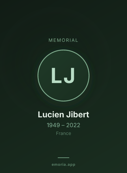 Memorial portrait of Lucien Jibert