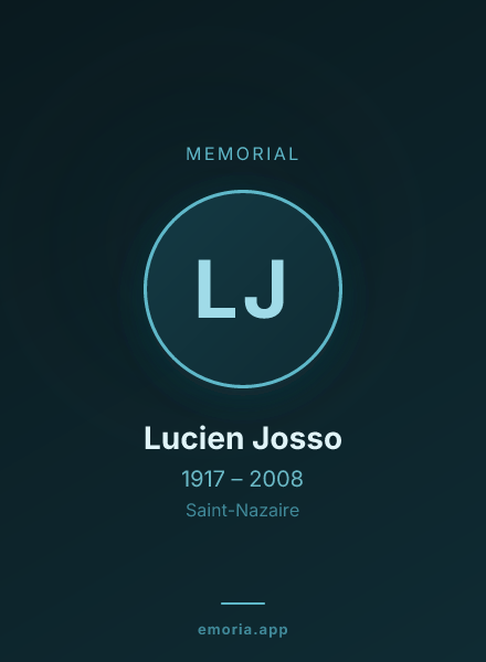 Memorial portrait of Lucien Josso