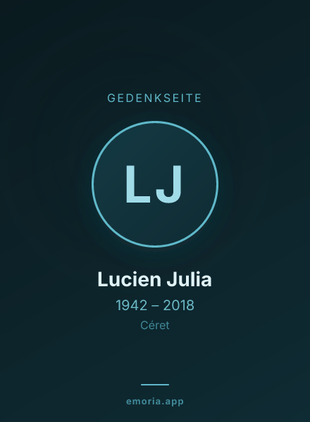 Gedenkportrait von Lucien Julia