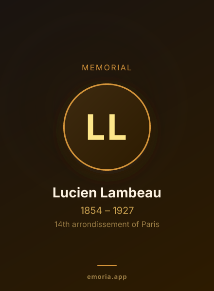Memorial portrait of Lucien Lambeau