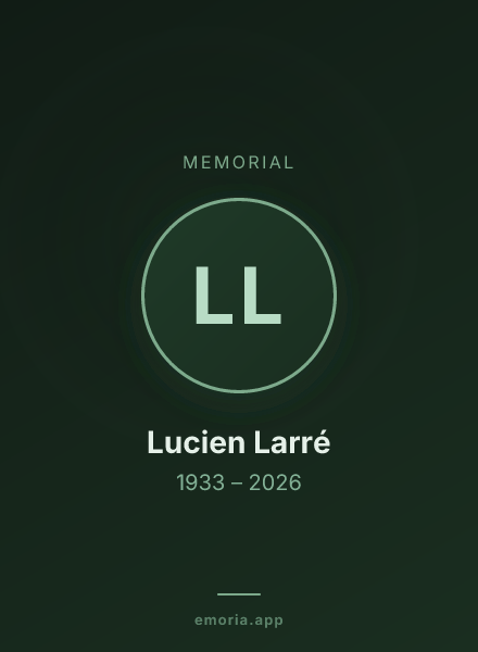 Memorial portrait of Lucien Larré