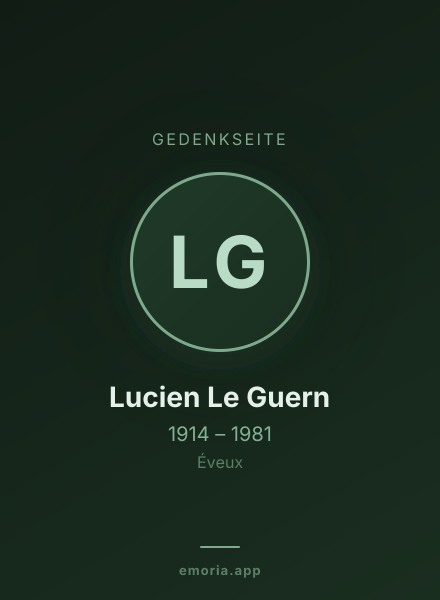 Gedenkportrait von Lucien Le Guern