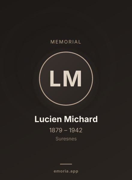 Memorial portrait of Lucien Michard