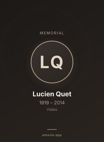 Memorial portrait of Lucien Quet