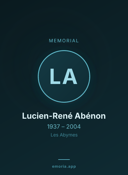 Memorial portrait of Lucien-René Abénon