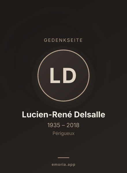 Gedenkportrait von Lucien-René Delsalle