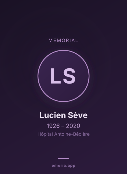 Memorial portrait of Lucien Sève
