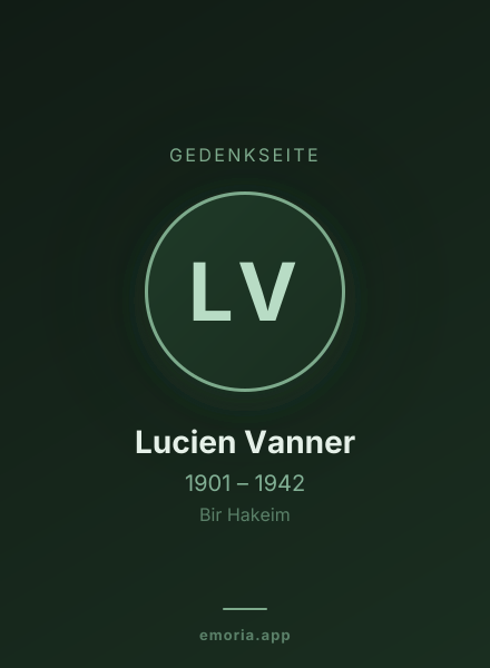 Gedenkportrait von Lucien Vanner