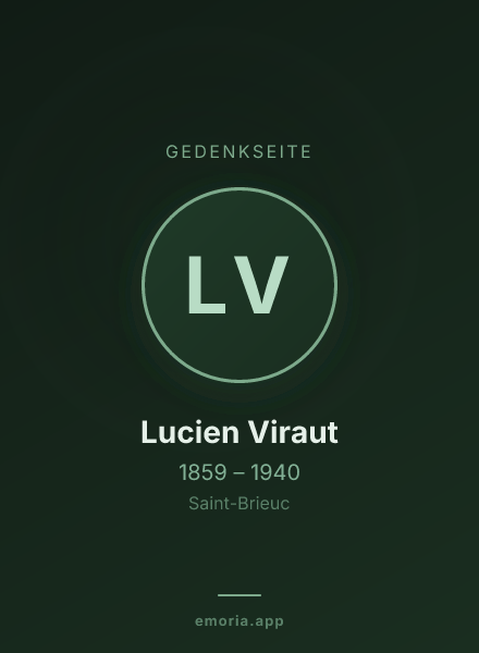 Gedenkportrait von Lucien Viraut