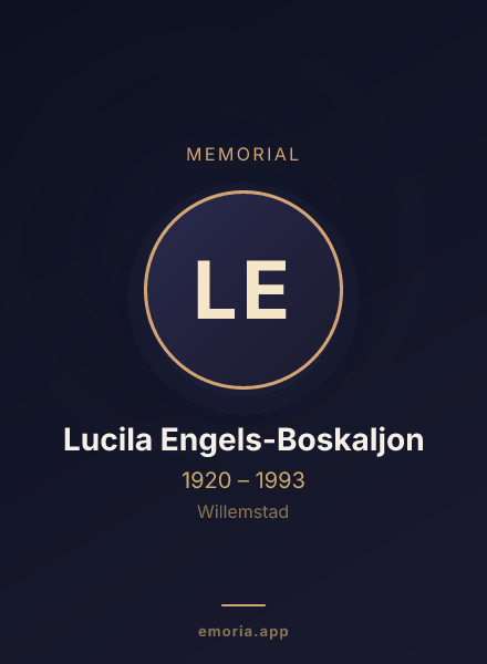 Memorial portrait of Lucila Engels-Boskaljon
