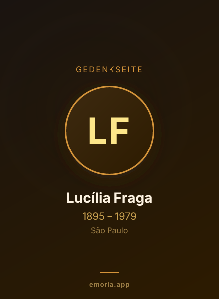 Gedenkportrait von Lucília Fraga