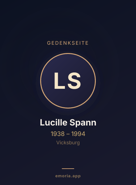 Gedenkportrait von Lucille Spann
