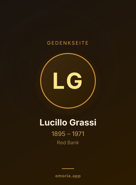 Gedenkportrait von Lucillo Grassi