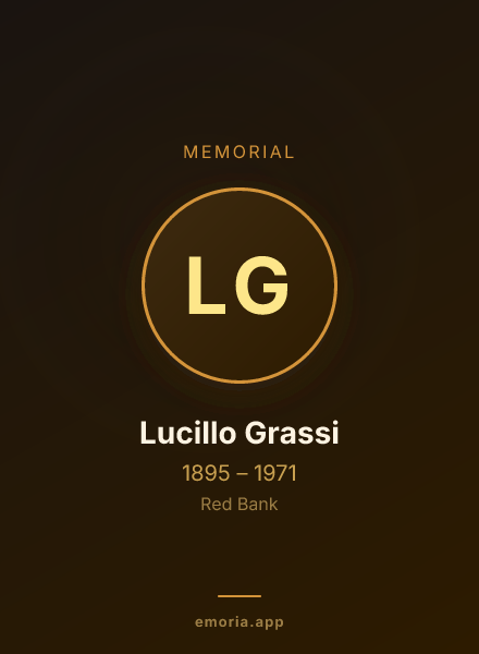 Memorial portrait of Lucillo Grassi