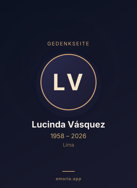 Gedenkportrait von Lucinda Vásquez