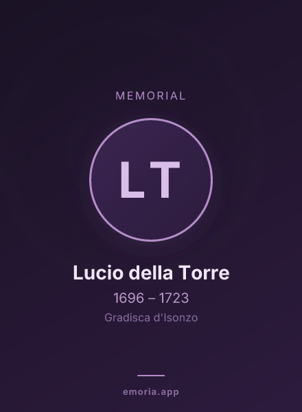 Memorial portrait of Lucio della Torre