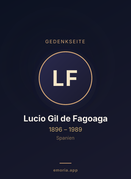 Gedenkportrait von Lucio Gil de Fagoaga