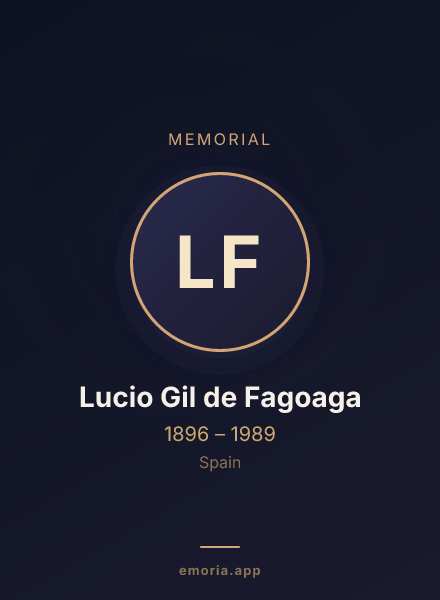 Memorial portrait of Lucio Gil de Fagoaga