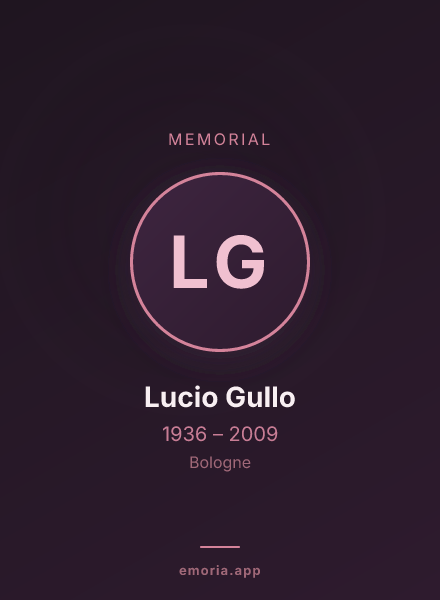 Memorial portrait of Lucio Gullo