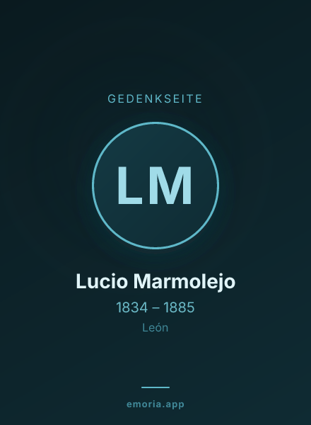 Gedenkportrait von Lucio Marmolejo