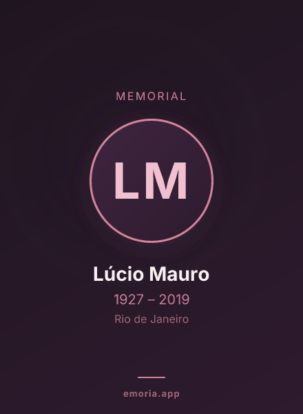 Memorial portrait of Lúcio Mauro