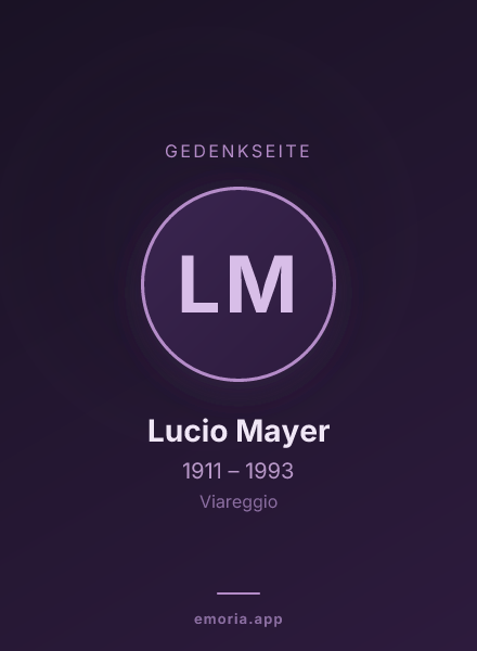 Gedenkportrait von Lucio Mayer