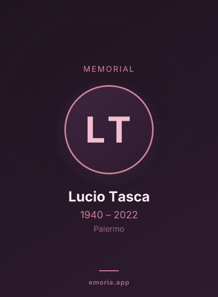 Memorial portrait of Lucio Tasca