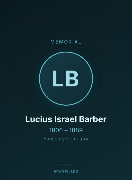Memorial portrait of Lucius Israel Barber