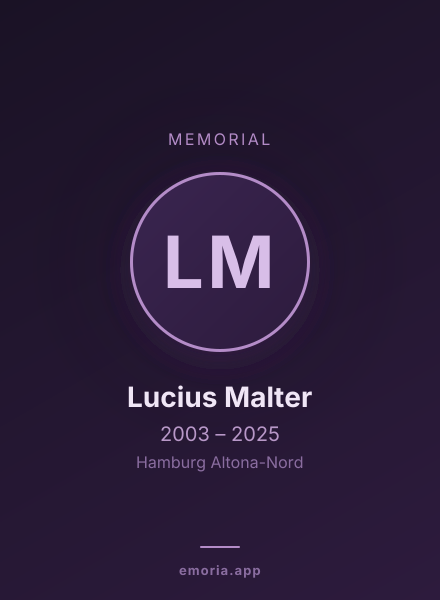 Memorial portrait of Lucius Malter