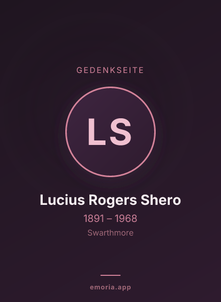 Gedenkportrait von Lucius Rogers Shero