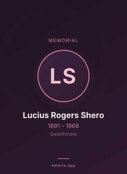 Memorial portrait of Lucius Rogers Shero